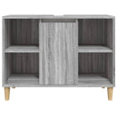 skab til håndvask 80x33x60 cm konstrueret træ grå sonoma-eg