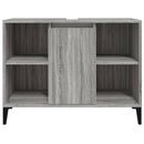 skab til håndvask 80x33x60 cm konstrueret træ grå sonoma-eg