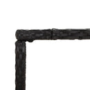 barbord med glasplade 110x70x110 cm polyrattan sort