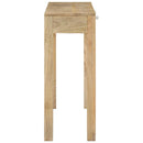 konsolbord 110x30x75 cm massivt mangotræ afbleget