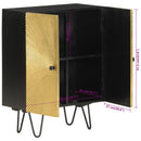 skab 55x30x75 cm massivt mangotræ