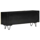 tv-bord 110x30x45 cm massivt mangotræ