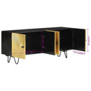 tv-bord 110x30x45 cm massivt mangotræ