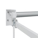Udtrækkelig markisedel Hvid 400 × 300 cm Aluminium