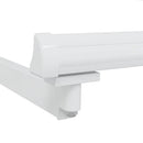 Udtrækkelig markisedel Hvid 450 × 300 cm Aluminium