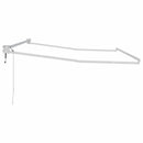 Udtrækkelig markisedel Hvid 350 x 250 cm Aluminium