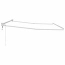 Udtrækkelig markisedel Hvid 400 × 300 cm Aluminium