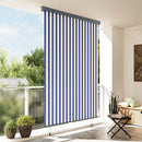Rullegardin Blå og Hvid 180 x 250 cm Stof og Aluminium