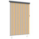 Rullegardin Gul og Blå 180 x 250 cm Stof og Aluminium