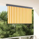 Rullegardin Hvid og Orange 180 x 250 cm Stof og Aluminium