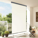 Rullegardin Cremefarvet 180 x 250 cm Stof og Aluminium