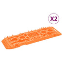 frikørselsplader 2 stk. 107x31x7 cm nylon orange