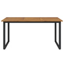 havebord med U-formede ben 160x80x75 cm massivt akacietræ