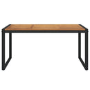 havebord med U-formede ben 160x80x75 cm massivt akacietræ