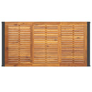 havebord med U-formede ben 160x80x75 cm massivt akacietræ