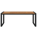 havebord med U-formede ben 200x90x75 cm massivt akacietræ