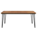 havebord med hairpin-bordben 180x90x75 cm massivt akacietræ