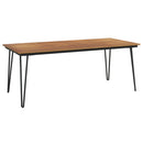 havebord med hairpin-bordben 200x90x75 cm massivt akacietræ