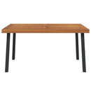 havebord 150x90x75 cm massivt akacietræ