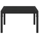 loungebord 60x60x35 cm stål sort