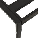 loungebord 60x60x35 cm stål sort