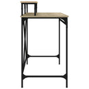 skrivebord 100x50x90 cm konstrueret træ og jern sonoma-eg