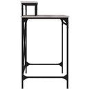 skrivebord 80x50x90 cm konstrueret træ og jern grå sonoma-eg
