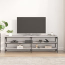 tv-bord 160x30x50 cm konstrueret træ grå sonoma-eg