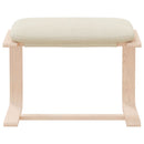 fodskammel 51x41x40 cm stof cremefarvet