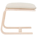fodskammel 51x41x40 cm stof cremefarvet