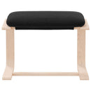 fodskammel 51x41x40 cm stof sort