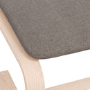 fodskammel 51x41x40 cm stof gråbrun