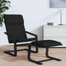 fodskammel 51x41x40 cm stof sort