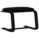 fodskammel 51x41x40 cm stof sort