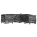 L-formede havemøbelovertræk 2 stk. 250x250x70 cm 16 øjer