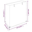 overtræk til gyngebænke 2 stk. 125x90x135/165 cm polyethylen