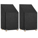 overtræk til havestol 2 stk. 65x65x80/120 cm 8 øjer polyethylen
