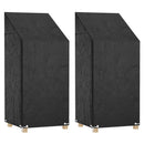 overtræk til havestol 2 stk. 65x65x110/150cm 8 øjer polyethylen