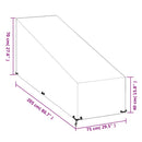 overtræk til liggestole 2 stk. 205x75x40/70 cm polyethylen