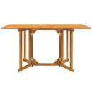 foldbart havebord 150x90x75 cm massivt teaktræ