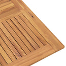 foldbart havebord 110x110x75 cm massivt teaktræ