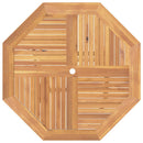 foldbart havebord 110x110x75 cm massivt teaktræ