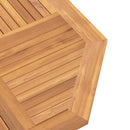 foldbart havebord 110x110x75 cm massivt teaktræ