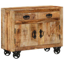 skænk 80x30x65 cm massivt ru mangotræ