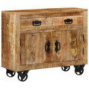 skænk 80x30x65 cm massivt ru mangotræ