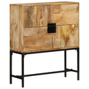 Skænk 80x30x95 cm massivt ru mangotræ