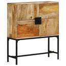 Skænk 80x30x95 cm massivt ru mangotræ
