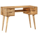 skrivebord med skuffer 110x47x76 cm massivt mangotræ
