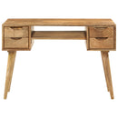 skrivebord med skuffer 110x47x76 cm massivt mangotræ