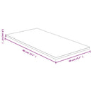 bordplade 40x80x1,5 cm bambus